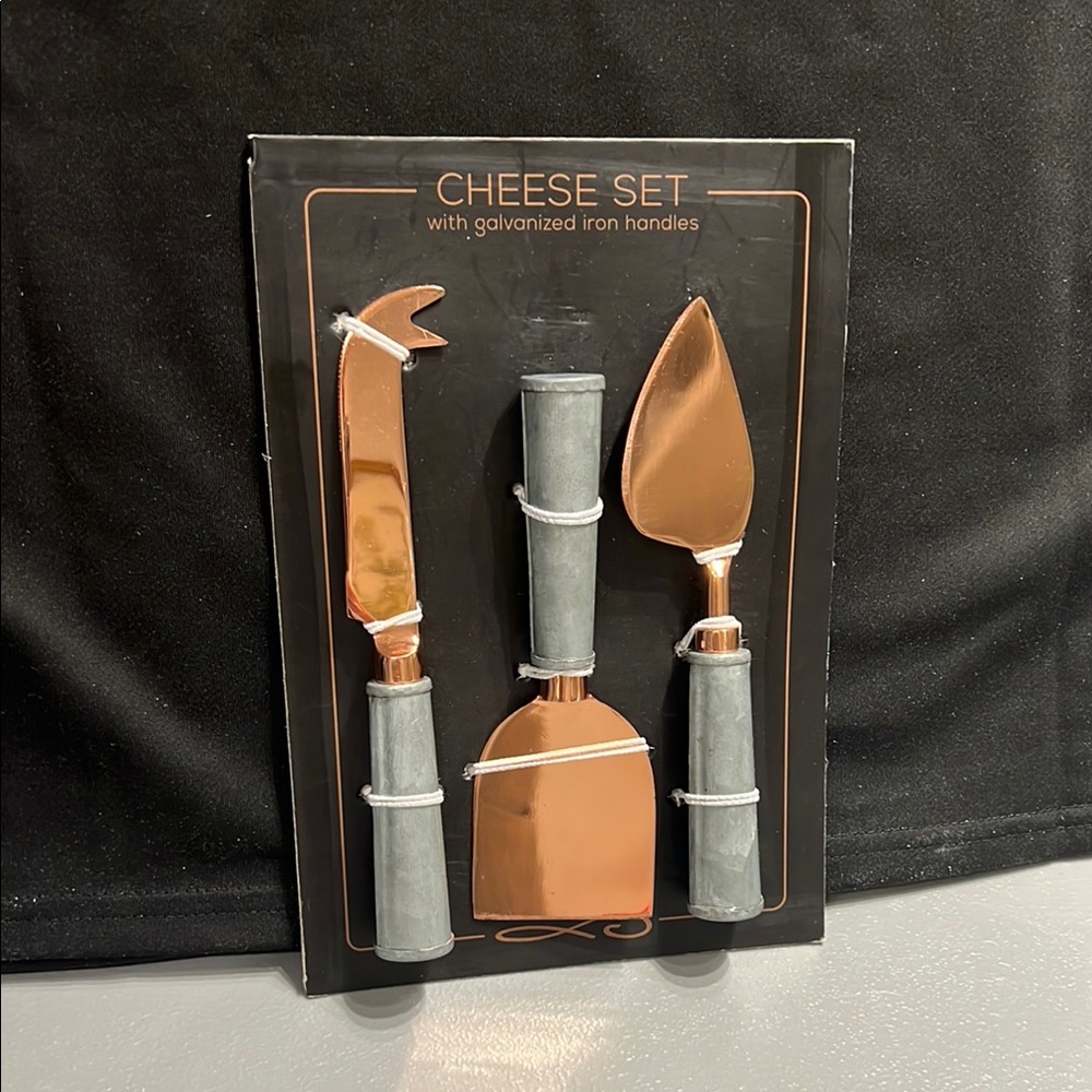 Cheese Knives Set With Galvanized Iron Handles